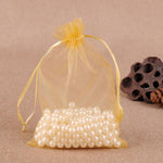 100 sacchetti regalo per gioielli, sacchetti in organza per matrimoni, feste di compleanno, sacchetti estraibili, 16X22cm