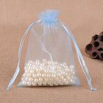 100 sacchetti regalo per gioielli, sacchetti in organza per matrimoni, feste di compleanno, sacchetti estraibili, 16X22cm