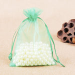 100 sacchetti regalo per gioielli, sacchetti in organza per matrimoni, feste di compleanno, sacchetti estraibili, 16X22cm