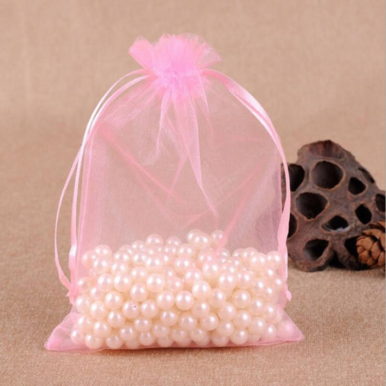 100 sacchetti regalo per gioielli, sacchetti in organza per matrimoni, feste di compleanno, sacchetti estraibili, 16X22cm