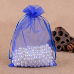 100 sacchetti regalo per gioielli, sacchetti in organza per matrimoni, feste di compleanno, sacchetti estraibili, 16X22cm