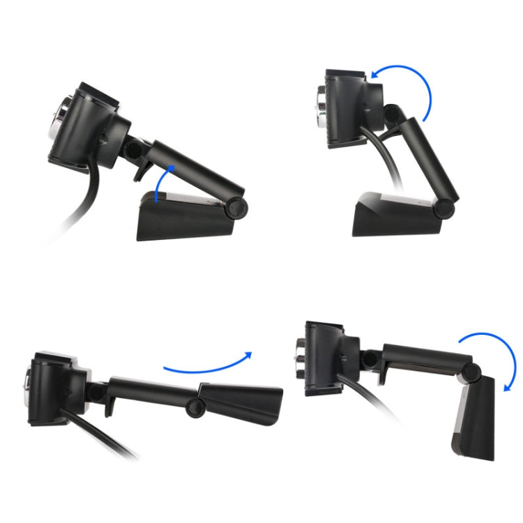 HXSJ Webcam USB HD Fotocamera per PC da 300 Megapixel con microfono ad assorbimento, S20
