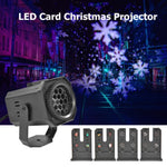 Illuminazione da palcoscenico a LED da 8 W. Luce laser con effetto lampada di proiezione a forma di fiocco di neve di Natale, US Plug, EU Plug