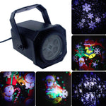 Illuminazione da palcoscenico a LED da 8 W. Luce laser con effetto lampada di proiezione a forma di fiocco di neve di Natale, US Plug, EU Plug