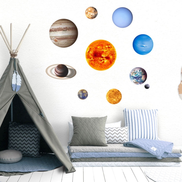 E wall 2 set adesivi murali fluorescenti pianeta sistema solare adesivi murali luminosi camera da letto