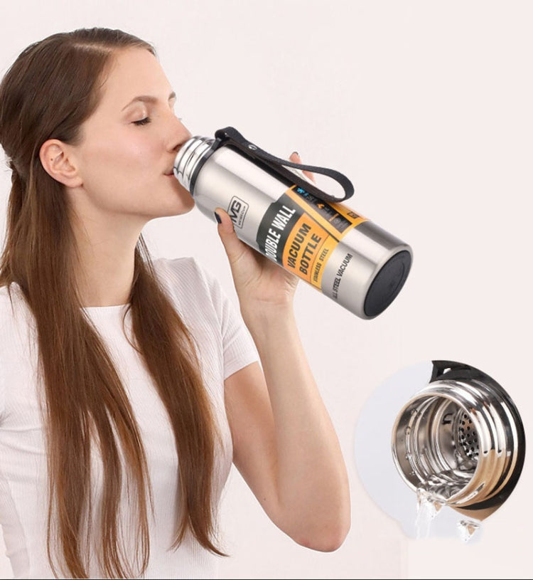 Tazza termica portatile di grande capacità per thermos da esterno, 500ml, 750ml, 1000ml, 1500ml