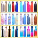 Bollitore sportivo portatile in acciaio inossidabile con boccetta per vuoto a tazza termica, 500ml