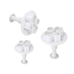 Stampo per fiori e fiori in silicone per decorazione di torte con ortensia in silicone da 6 pezzi, 3 PCS Hydrangea