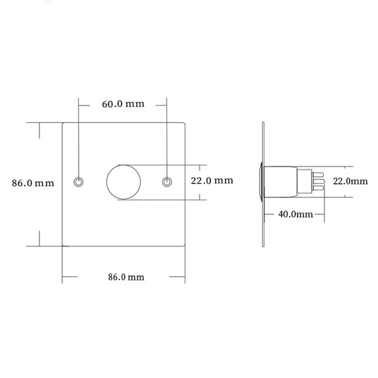 Pannello controllo accessi in acciaio inox 304 impermeabile