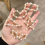 Forcine per capelli geometriche irregolari con perle, presa delicata per capelli