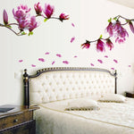 Decalcomanie creative in PVC Magnolia Carta da parati rimovibile Decorazione domestica di arte fai da te, Magnolia