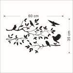 Personalità Cartoon Bird Soggiorno Camera da letto Decorazione murale Adesivi murali, Bird