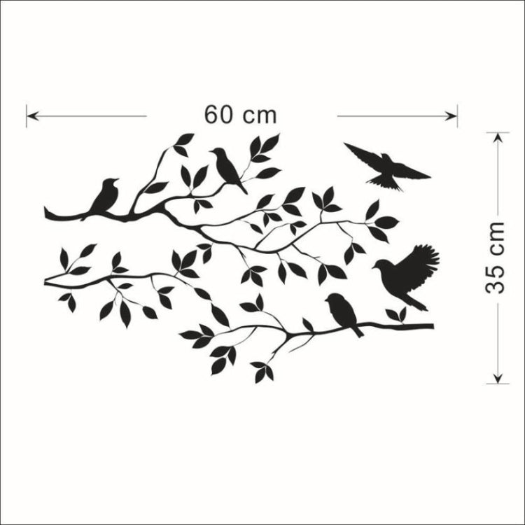 Personalità Cartoon Bird Soggiorno Camera da letto Decorazione murale Adesivi murali, Bird