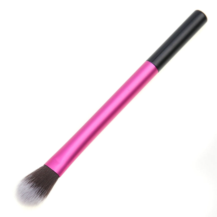 Il pennello per trucco con tubo in alluminio rosa evidenzia il pennello per ombretto