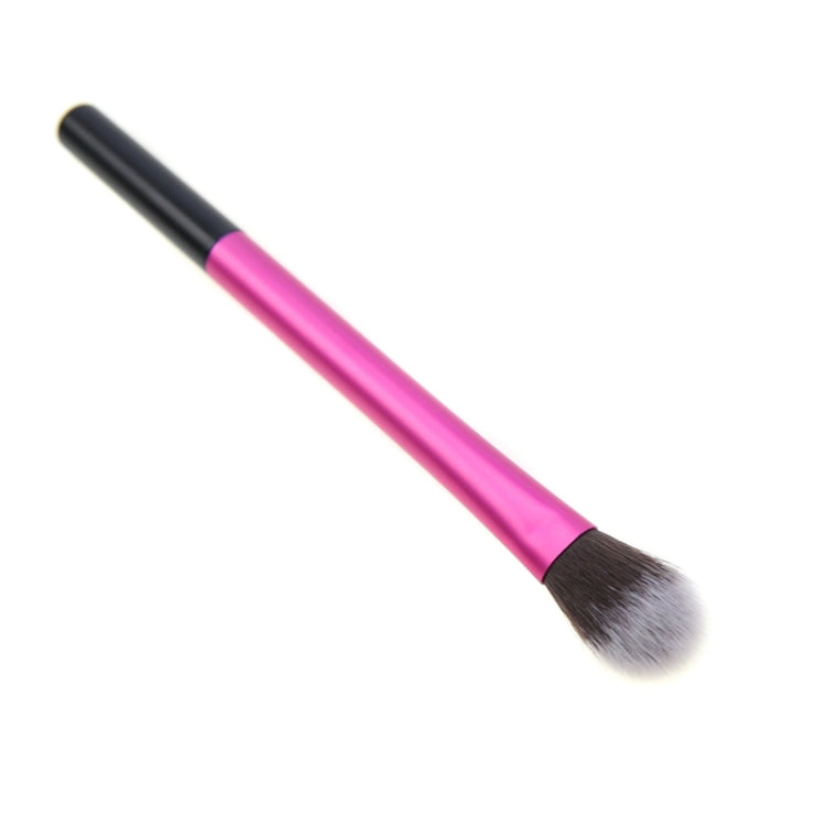 Il pennello per trucco con tubo in alluminio rosa evidenzia il pennello per ombretto
