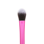 Il pennello per trucco con tubo in alluminio rosa evidenzia il pennello per ombretto