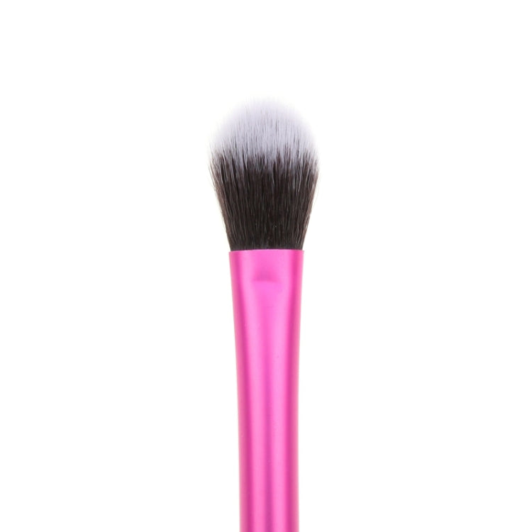 Il pennello per trucco con tubo in alluminio rosa evidenzia il pennello per ombretto