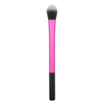 Il pennello per trucco con tubo in alluminio rosa evidenzia il pennello per ombretto