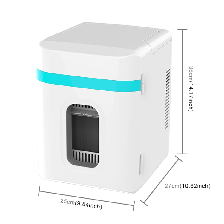 Mini frigorifero da 10 litri per camper, piccolo frigorifero per dormitorio a doppio uso, presa CN, 10L Mini Refrigerator