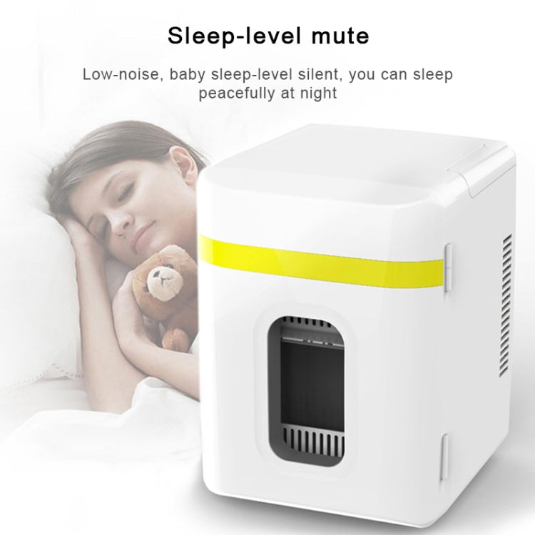 Mini frigorifero da 10 litri per camper, piccolo frigorifero per dormitorio a doppio uso, presa CN, 10L Mini Refrigerator