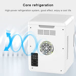 Mini frigorifero da 10 litri per camper, piccolo frigorifero per dormitorio a doppio uso, presa CN, 10L Mini Refrigerator
