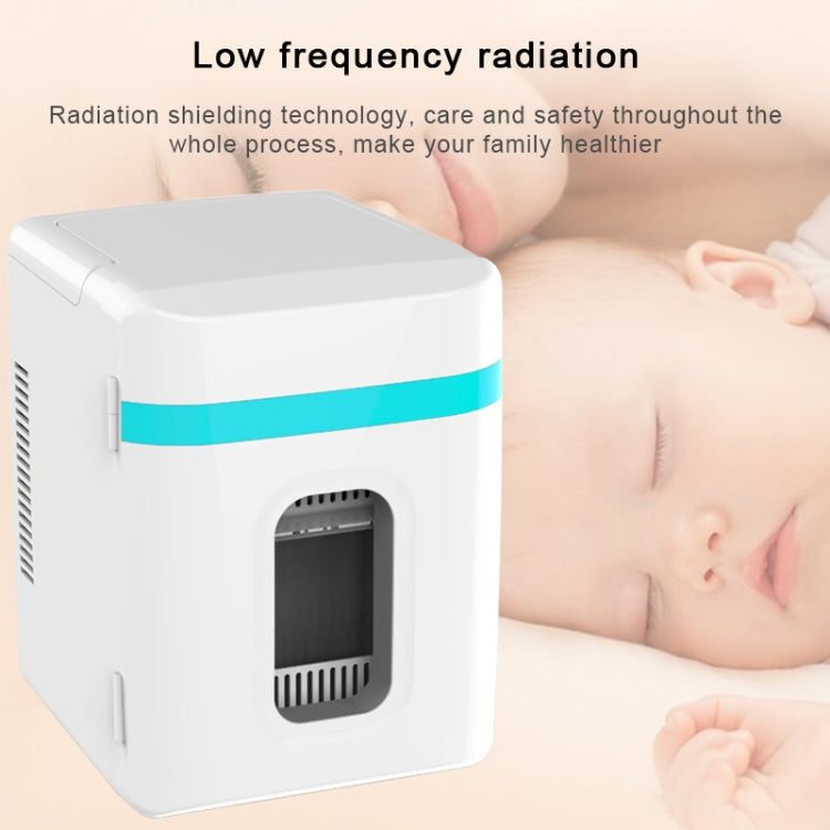 Mini frigorifero da 10 litri per camper, piccolo frigorifero per dormitorio a doppio uso, presa CN, 10L Mini Refrigerator