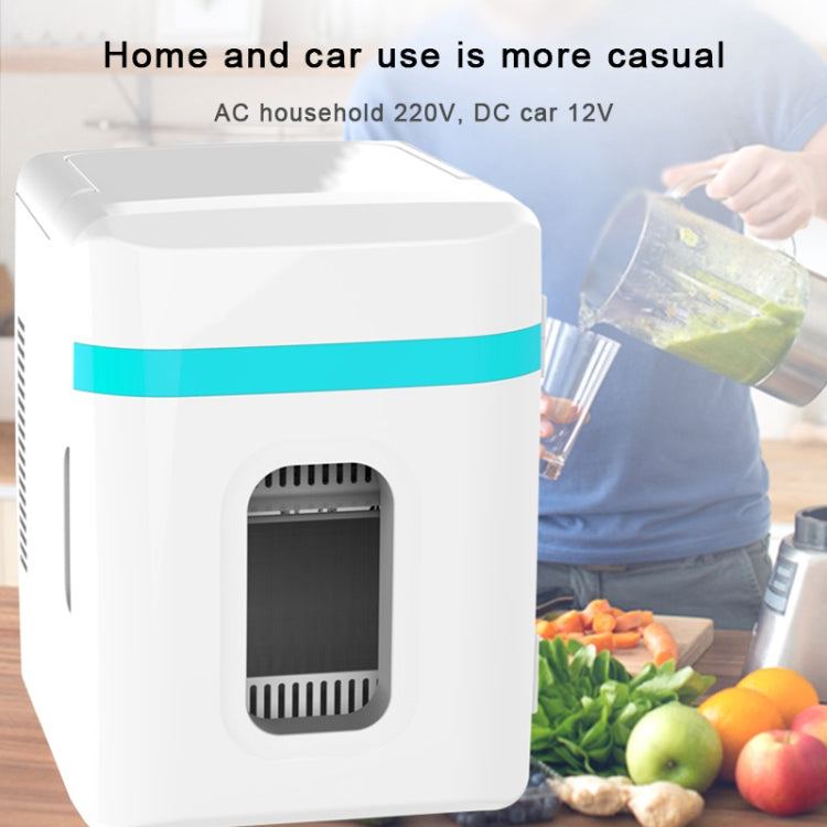 Mini frigorifero da 10 litri per camper, piccolo frigorifero per dormitorio a doppio uso, presa CN, 10L Mini Refrigerator