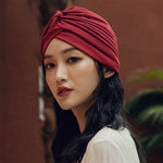 Cappellino per le orecchie del cappello da sonno con fascia avvolgente per la testa del turbante elastico per le vacanze