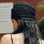 Cappellino per le orecchie del cappello da sonno con fascia avvolgente per la testa del turbante elastico per le vacanze