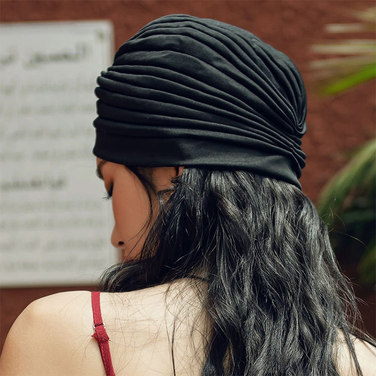 Cappellino per le orecchie del cappello da sonno con fascia avvolgente per la testa del turbante elastico per le vacanze