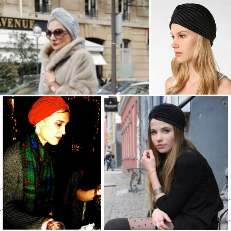 Cappellino per le orecchie del cappello da sonno con fascia avvolgente per la testa del turbante elastico per le vacanze