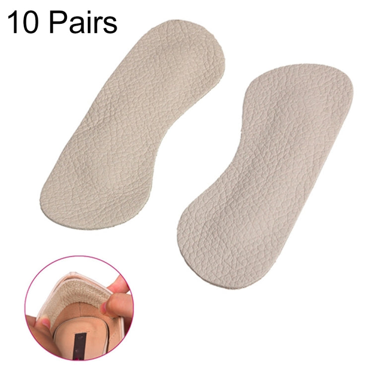 10 paia di cuscinetti per scarpe per la cura dei piedi, sottopiede in pelle di mucca, cuscino per tacco alto