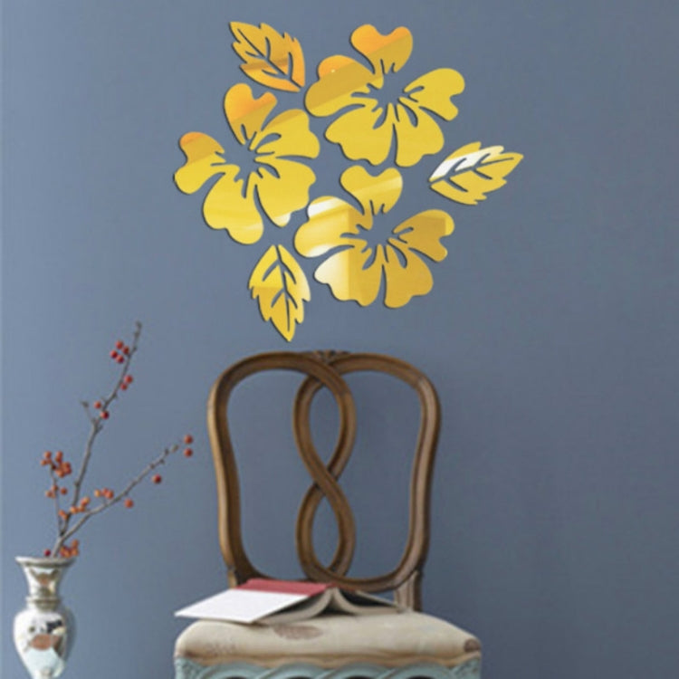 2 set adesivo da parete con motivo floreale decorazioni per la casa adesivo da parete 3D arte adesivi murali specchio fai da te decorazione del soggiorno