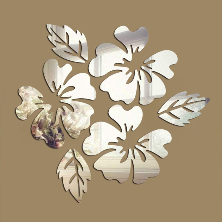 2 set adesivo da parete con motivo floreale decorazioni per la casa adesivo da parete 3D arte adesivi murali specchio fai da te decorazione del soggiorno