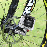 Supporto asse ruota per bici compatibile GoPro e Xiaomi Yi