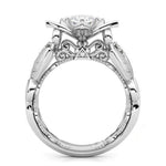 Anello nuziale da donna alla moda con rosa e diamante, 6, 7, 8, 9, 10
