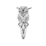 Anello nuziale da donna alla moda con rosa e diamante, 6, 7, 8, 9, 10