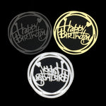 Stampo rotondo per coltello di buon compleanno, clip fai da te, album, biglietti d'auguri, creazione di stencil, Round Happy Birthday Shape
