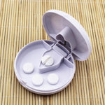 Scatola di distribuzione di medicinali in plastica con lama in acciaio inossidabile con taglierino rotondo per medicinali