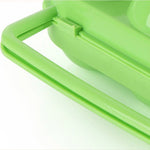 Custodia per scatola di immagazzinaggio per uova in contenitore di plastica per 6 uova con manico portatile da 2 pezzi, 6 Eggs Green, 6 Eggs Orange, 6 Eggs Blue