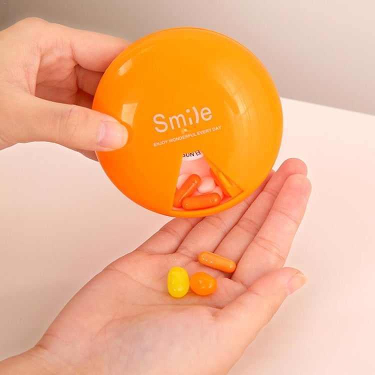 Portapillole portatile con rotazione del contenitore per pillole per farmaci da 2 pezzi per 7 giorni