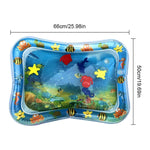 3 pezzi di cuscino gonfiabile per giochi d'acqua per acquario per bambini, tappetino per giocattolo prostrato, Light Blue 66*50cm, White 60*50cm, Blue 60*50cm
