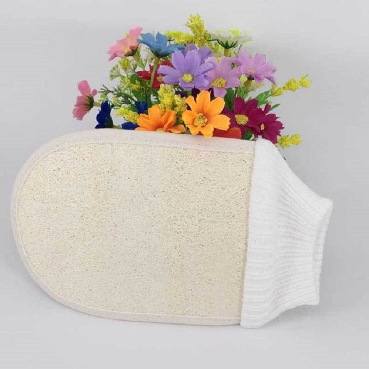 Scrub da bagno con guanti in luffa naturale, Natural Loofah Gloves