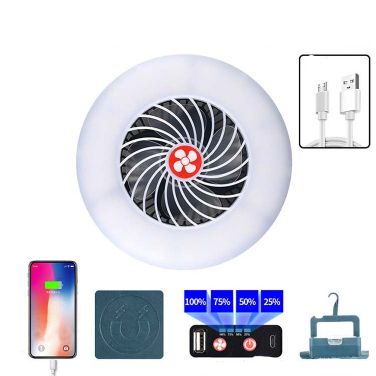 Lampada ventilatore ricaricabile USB per campeggio