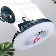 Lampada ventilatore ricaricabile USB per campeggio