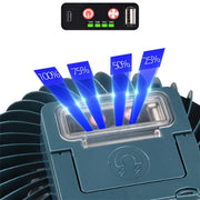 Lampada ventilatore ricaricabile USB per campeggio