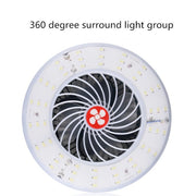 Lampada ventilatore ricaricabile USB per campeggio