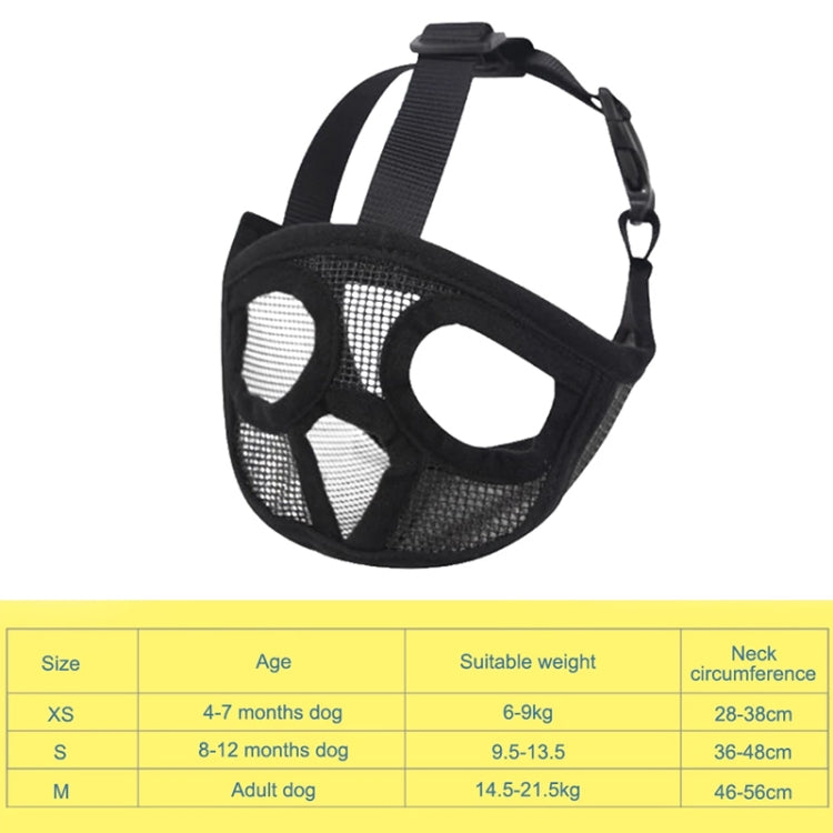 Maschera per la copertura della bocca del Bulldog per animali domestici Forniture per animali domestici, versione con copertura in rete completa, XXS, XS, S, M, L