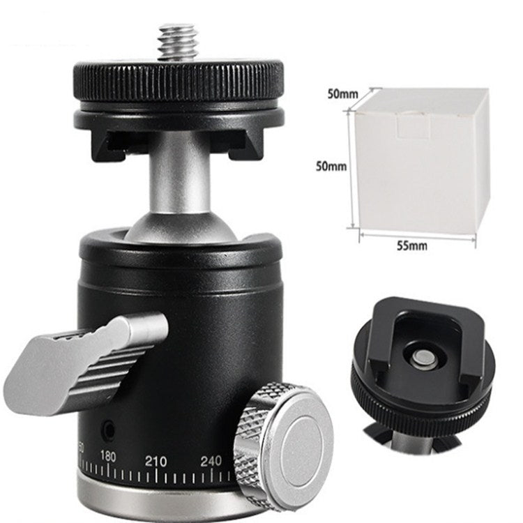 BEXIN K-19 Supporto per treppiede con testa a sfera per scarpa fredda multifunzionale in lega di alluminio, K-19
