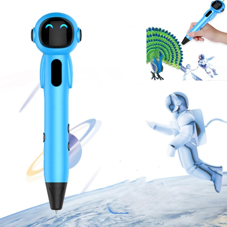 Penna per stampa 3D astronauta Pennello 3D per bambini stereo wireless intelligente a bassa temperatura, 500 mAH, 1000 mAH